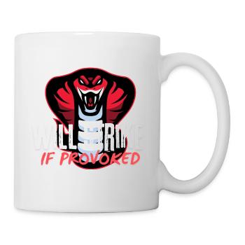 Cobra provoqué va frapper - Mug blanc - blanc - Droite