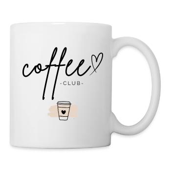 Coffee Club | Minimal Coffee Design - Mug - white - Right