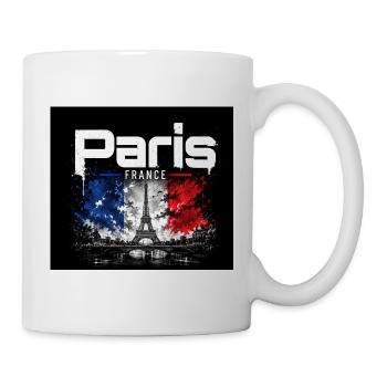Paris France - Eiffel Splash - Tasse - Weiß - Rechts