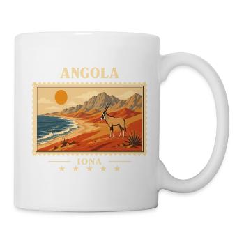 Angola Iona Vintage Reisemarke - Tasse - Weiß - Rechts