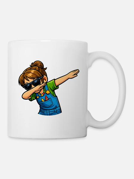 Dabbing Kindergärtnerin - Tasse - Weiß