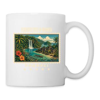 Micronesia Pohnpei Vintage Travel Brand - Mug - white - Right