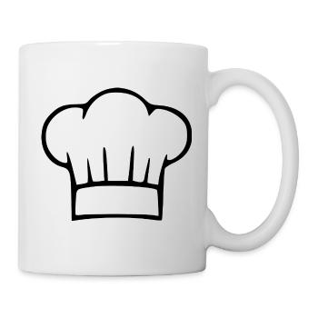 Kochmütze Koch kochen Geschenk Köchin - Tasse - Weiß - Rechts