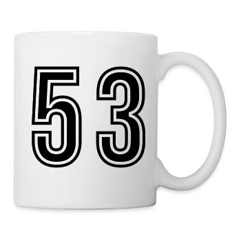53 Symbole numérique - Mug blanc - blanc - Droite