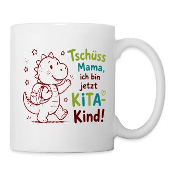Kita Abschied Drachenfreund - Tasse - Weiß - Rechts