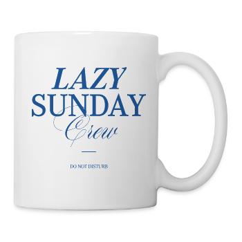 Lazy Sunday Crew - Tasse - Weiß - Rechts