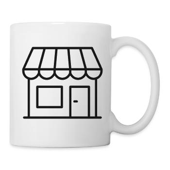 Magasin de commerce Icône Magasin de détail Shopfront Line - Mug blanc - blanc - Droite