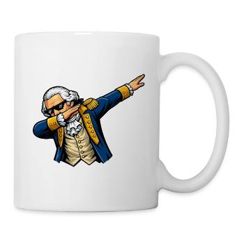 Dabbing George Washington - Tasse - Weiß - Rechts