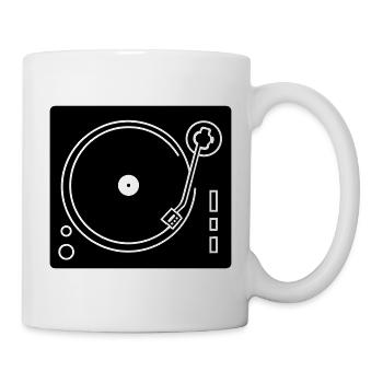 DJ-Plattenspieler - Tasse - Weiß - Rechts