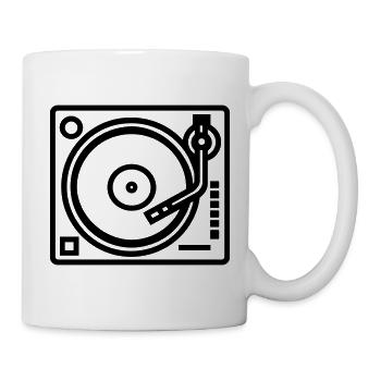 DJ-Plattenspieler - Tasse - Weiß - Rechts