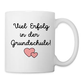 Einschulung Grundschule Schulkind - Tasse - Weiß - Rechts