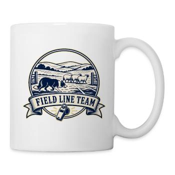 FIELD LINE TEAM Hund - Tasse - Weiß - Rechts