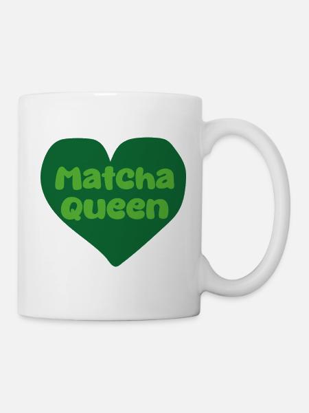 Matcha Queen Heart Design - Mug - white