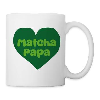 Matcha Dad Heart Design - Mug - white - Right