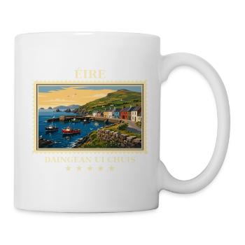 Irland Dingle Vintage Reisemarke - Tasse - Weiß - Rechts