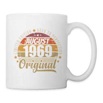 August 1969 Retro Vintage Birthday August 1969 - Mug - white - Right