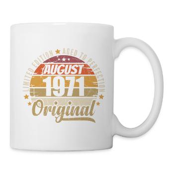 August 1971 Retro Vintage Birthday August 1971 - Mug - white - Right