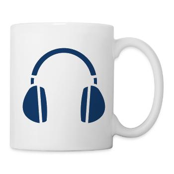 Hearing Protection Earmuffs Safety Icon - Mug - white - Right