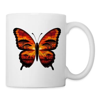 Sunset Butterfly Savannah - Mug - white - Right