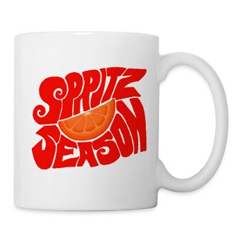 Spritz Season - Retro Orange Citrus Design - Tasse - Weiß - Rechts