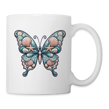 Sea Wings Butterfly Shells - Mug - white - Right