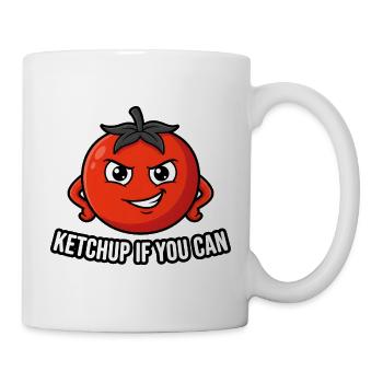 Ketchup If You Can – Funny Tomato - Mug - white - Right