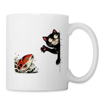Koi Fish Koi Carp KOI CAT Koi - Mug - white - Right