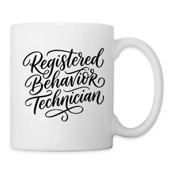 Registrierte Verhaltenstechnikerin (RBT) für Fraue - Tasse - Weiß - Rechts