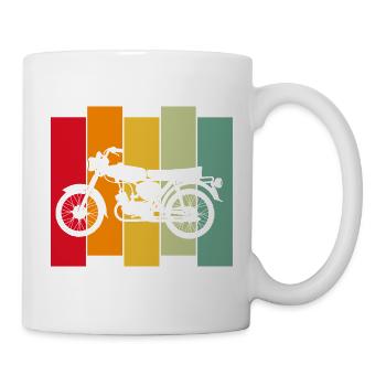 Le pilote Simson Schwalbe Ossi - Mug blanc - blanc - Droite