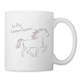 Isi Pisi Lemon Squeezi - Rose - par Maison Bichon - Mug blanc - blanc - Droite
