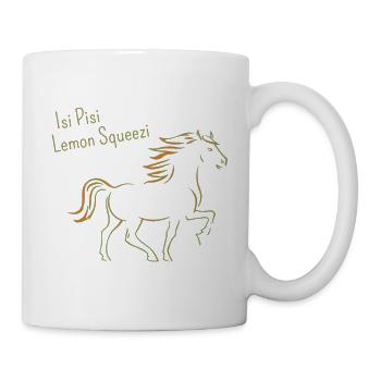 Isi Pisi Lemon Squeezi - Orange - par Maison Bichon - Mug blanc - blanc - Droite