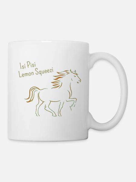 Isi Pisi Lemon Squeezi - Orange - by Maison Bichon - Tasse - Weiß