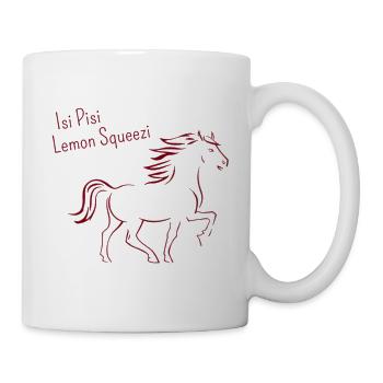 Isi Pisi Lemon Squeezi Bourgogne par Maison Bichon - Mug blanc - blanc - Droite