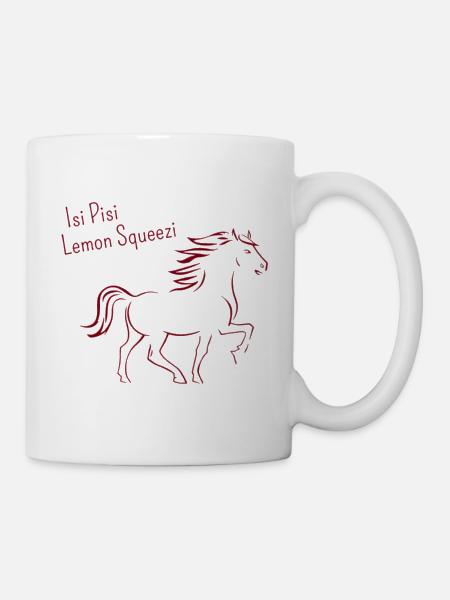 Isi Pisi Lemon Squeezi Burgund by Maison Bichon - Tasse - Weiß