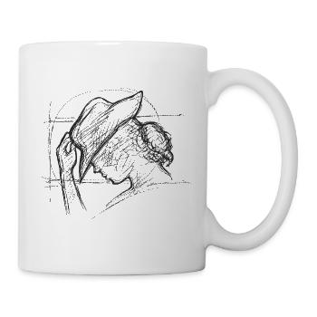 Horse Girl Scribble BLACK - Tasse - Weiß - Rechts