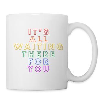 Tout est là qui t’attend – Citation de la chanson de Carla - Mug blanc - blanc - Droite