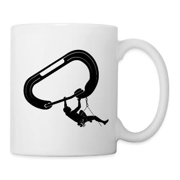 klettern bouldern felsklettern berge Bergsport - Tasse - Weiß - Rechts