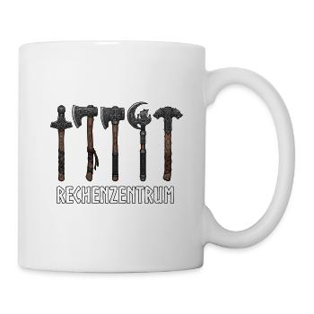 Programmierer Rechenzentrum Wikinger Runen - Tasse - Weiß - Rechts