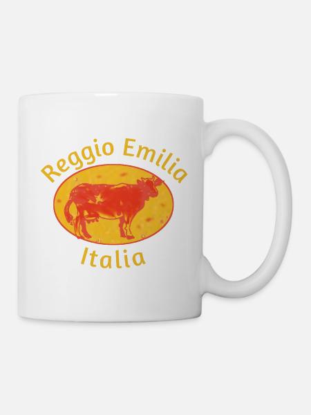 Rote kuh italien - Tasse - Weiß