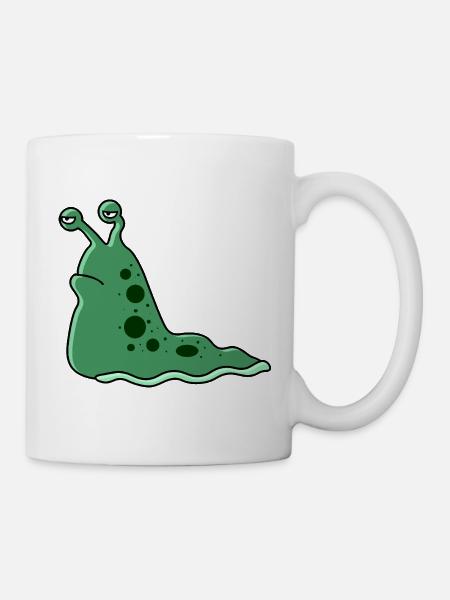 Grumpy gefleckte Schnecke - Tasse - Weiß