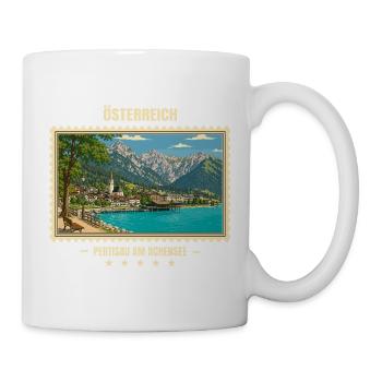 Österreich Pertisau am Achensee Vintage Reisemarke - Tasse - Weiß - Rechts