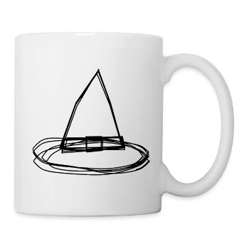 Hexenhut handgezeichnet - Tasse - Weiß - Rechts