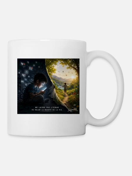 non_aux_écrans - Tasse - Weiß