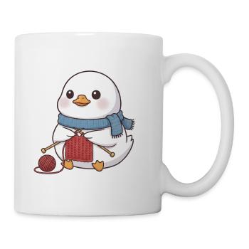 Stricken - Tasse - Weiß - Rechts