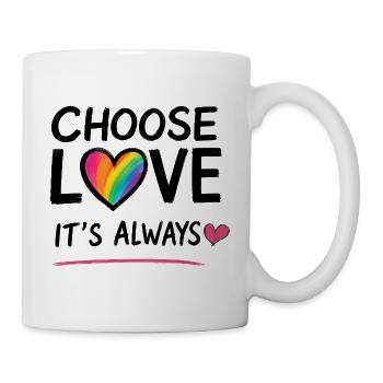 ICH WÄHLE LIEBE - Tasse - Weiß - Rechts