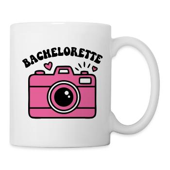 Bachelorette Kamera Logo - Tasse - Weiß - Rechts