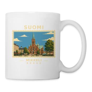 Suomi Mikkeli Vintage Reisemarke - Tasse - Weiß - Rechts