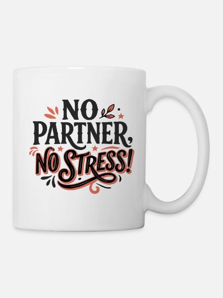 NO_PARTNER-02 - Tasse - Weiß
