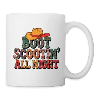 Western Line Dance - Tasse - Weiß - Rechts