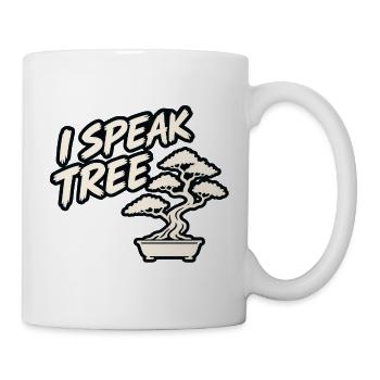 Ich spreche Baum - Tasse - Weiß - Rechts